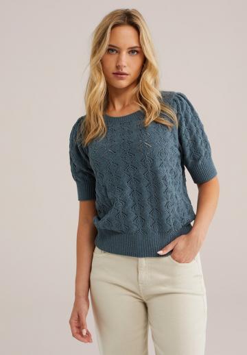 Пуловер с коротким рукавом