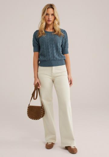 Пуловер с коротким рукавом