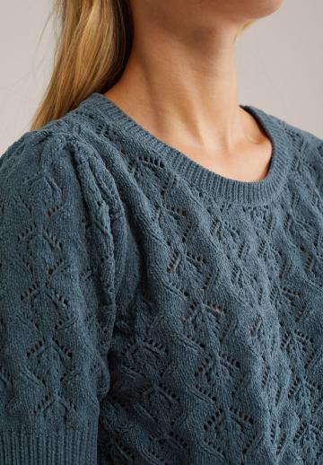 Пуловер с коротким рукавом