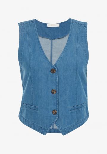 Джинсовая жилетка