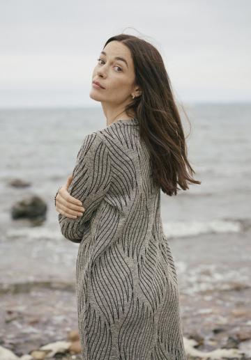 Вязаное платье