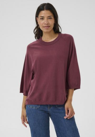 Пуловер с рукавом три четверти