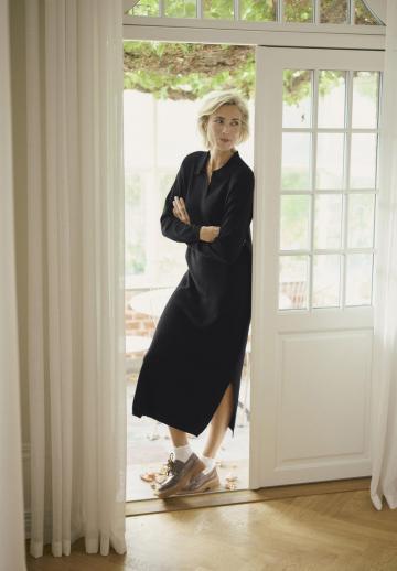 Вязаное платье