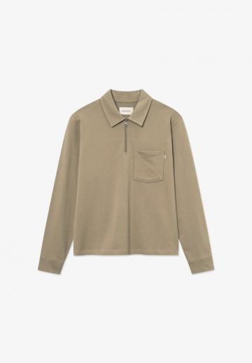 Поло с длинным рукавом