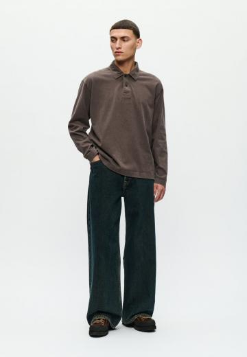 Поло с длинным рукавом