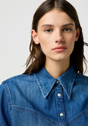 Джинсовая блузка