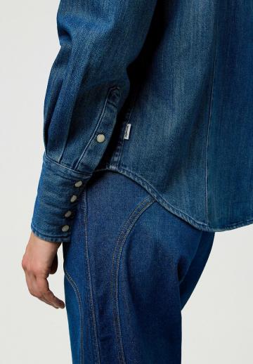 Джинсовая блузка