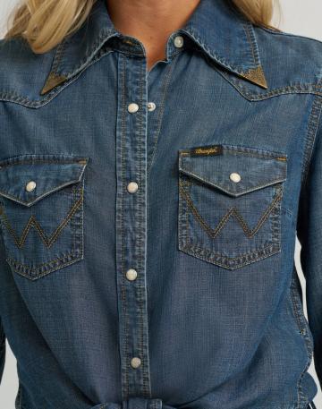 Джинсовая блузка