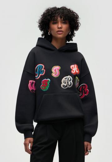 Пуловер с капюшоном