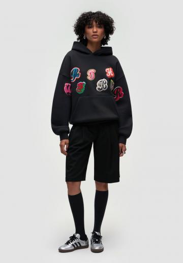 Пуловер с капюшоном