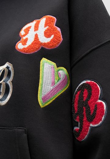 Пуловер с капюшоном