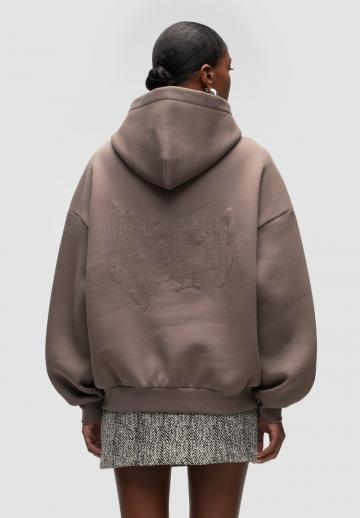 Пуловер с капюшоном