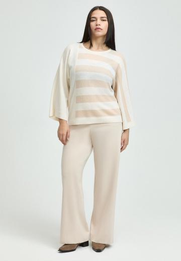 Пуловер в полоску