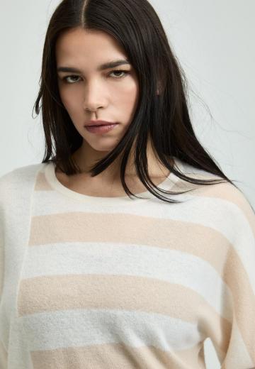 Пуловер в полоску