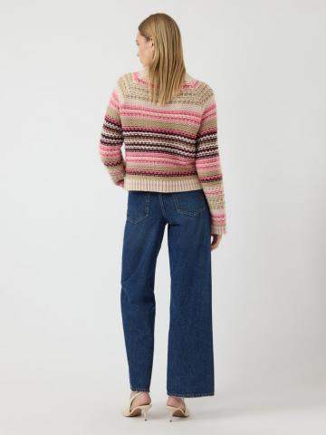 Пуловер в полоску