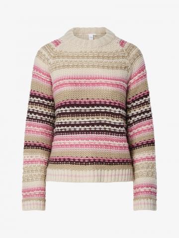 Пуловер в полоску