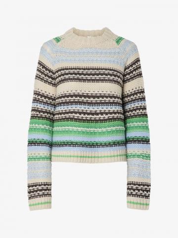 Пуловер в полоску