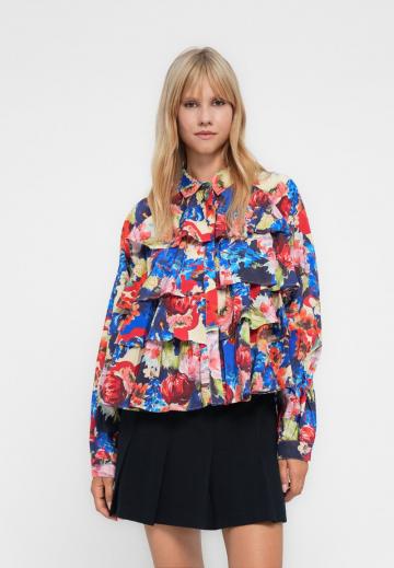 Атласная блузка