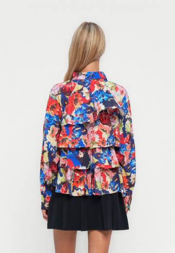 Атласная блузка