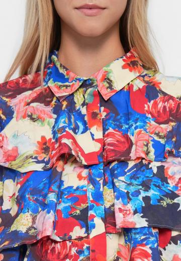 Атласная блузка