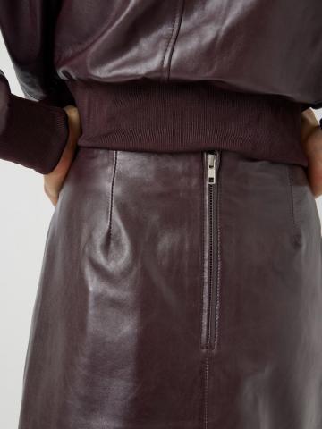 Кожаная юбка