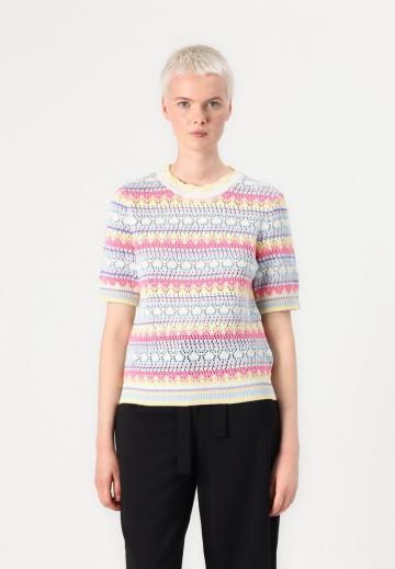 Пуловер с коротким рукавом