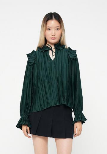 Атласная блузка