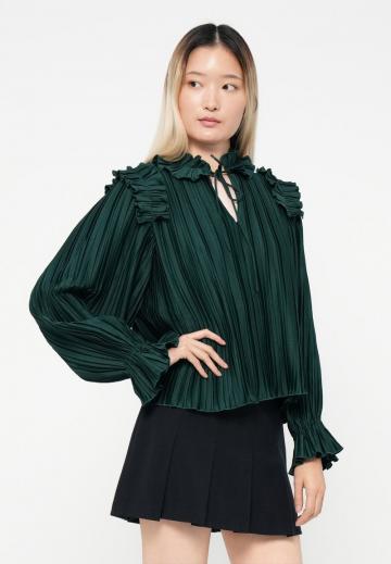 Атласная блузка