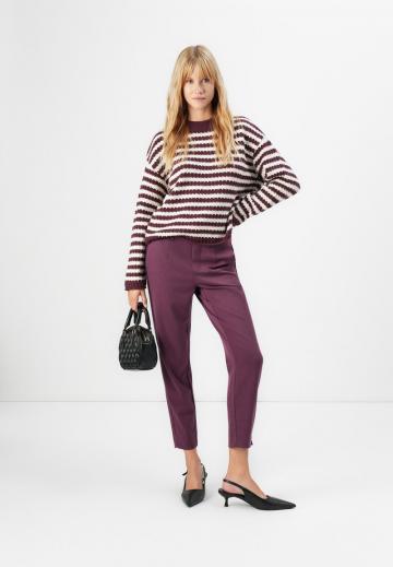 Пуловер в полоску