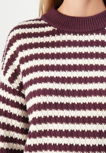 Пуловер в полоску