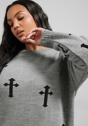 Длинный пуловер