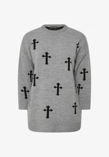 Длинный пуловер