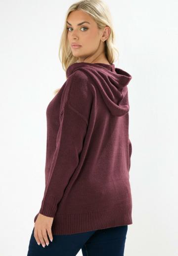 Пуловер с капюшоном
