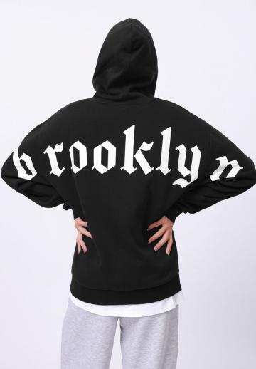 Пуловер с капюшоном