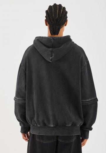 Пуловер с капюшоном