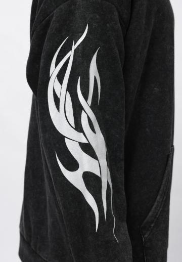 Пуловер с капюшоном