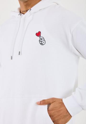 Пуловер с капюшоном