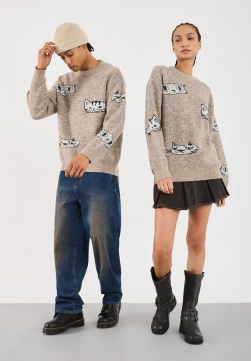 Длинный пуловер