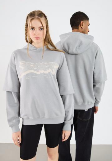 Пуловер с капюшоном