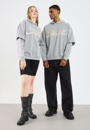 Пуловер с капюшоном