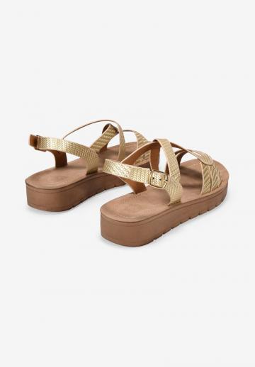 Босоножки на танкетке