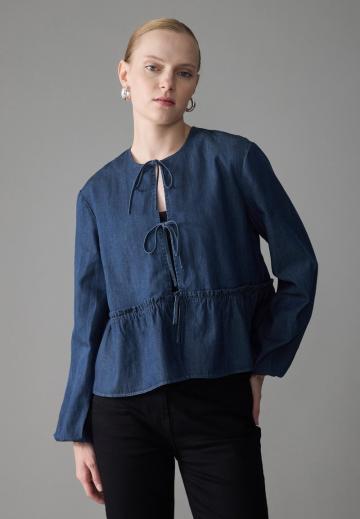 Джинсовая блузка