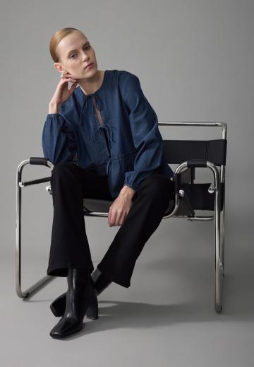 Джинсовая блузка