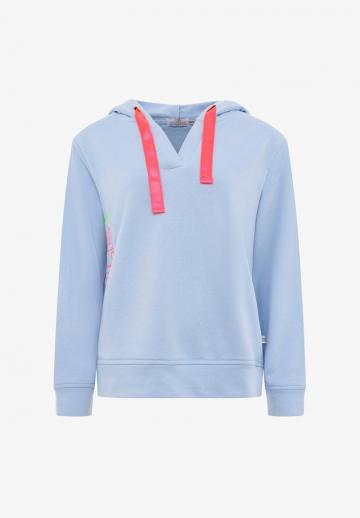 Пуловер с капюшоном