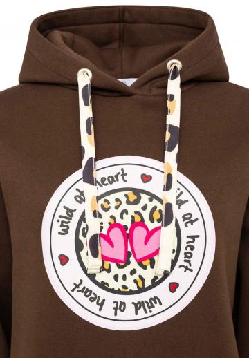 Пуловер с капюшоном