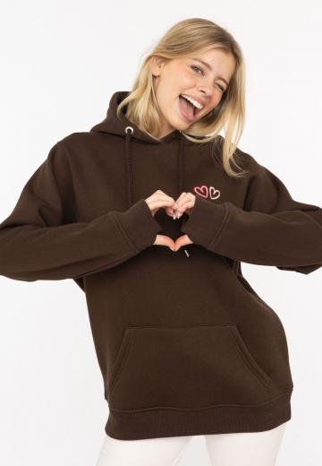 Пуловер с капюшоном