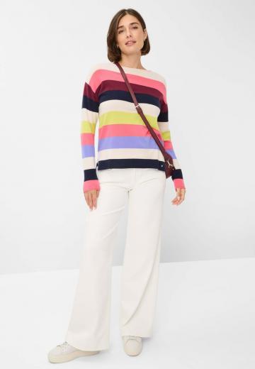Пуловер в полоску