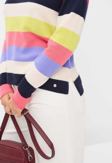 Пуловер в полоску