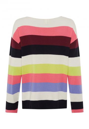 Пуловер в полоску