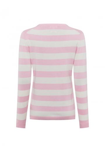 Пуловер в полоску